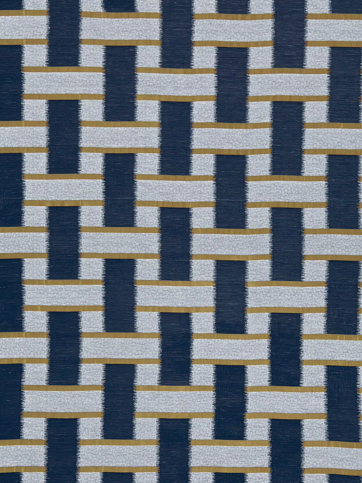 Harlequin Saki furnishing fabric geometric ikat design, imported from the UK