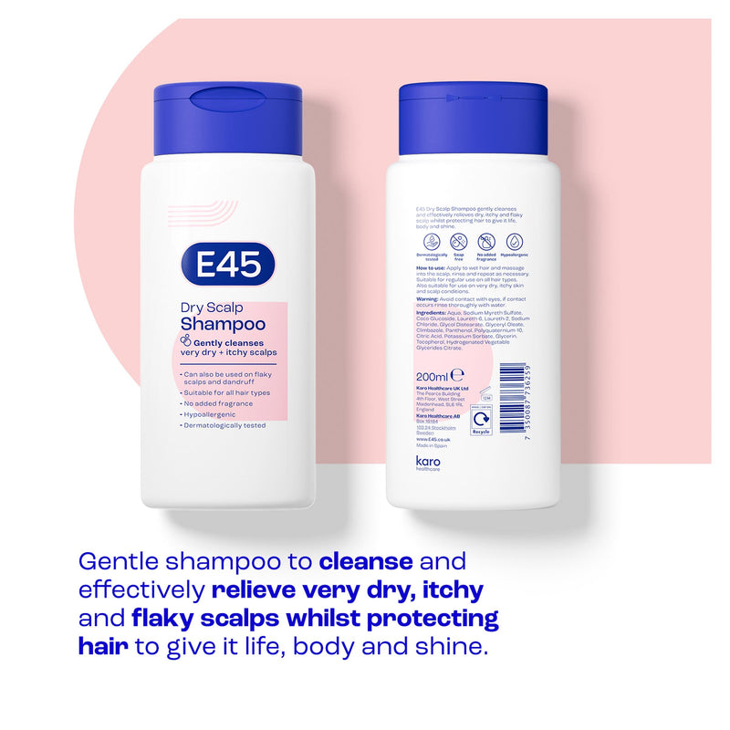 E45 Dry Scalp Shampoo 200ml (British brand)