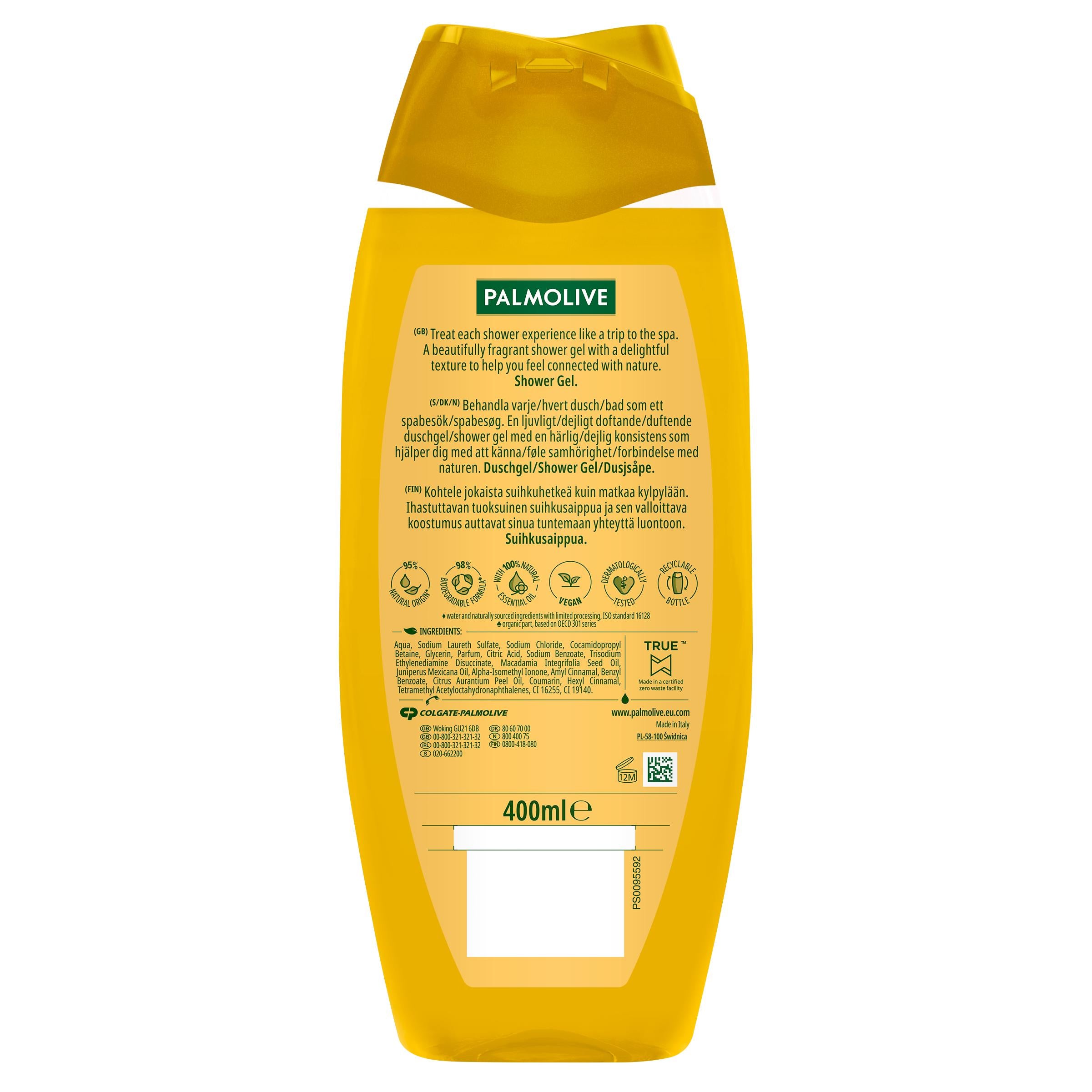 Palmolive Thermal Spa Glowing Oil shower gel 400ml (British brand)