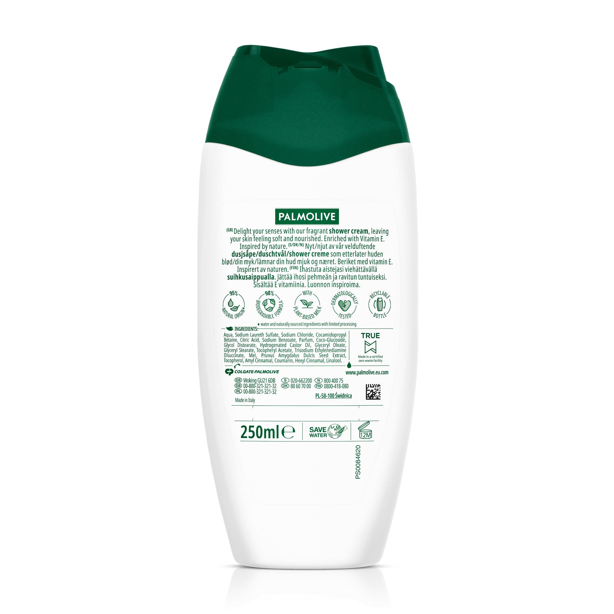 Palmolive Milk & Honey shower gel 250ml, imported from the UK