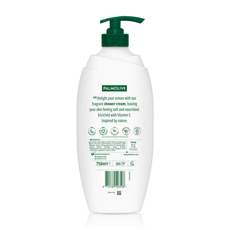 Palmolive Naturals Milk & Honey shower gel 750ml pump, imported from the UK