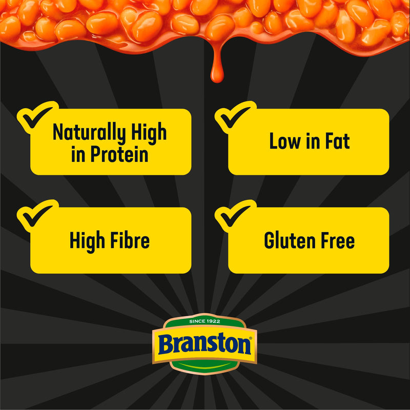 Branston baked beans reduced sugar and salt 410g - British product