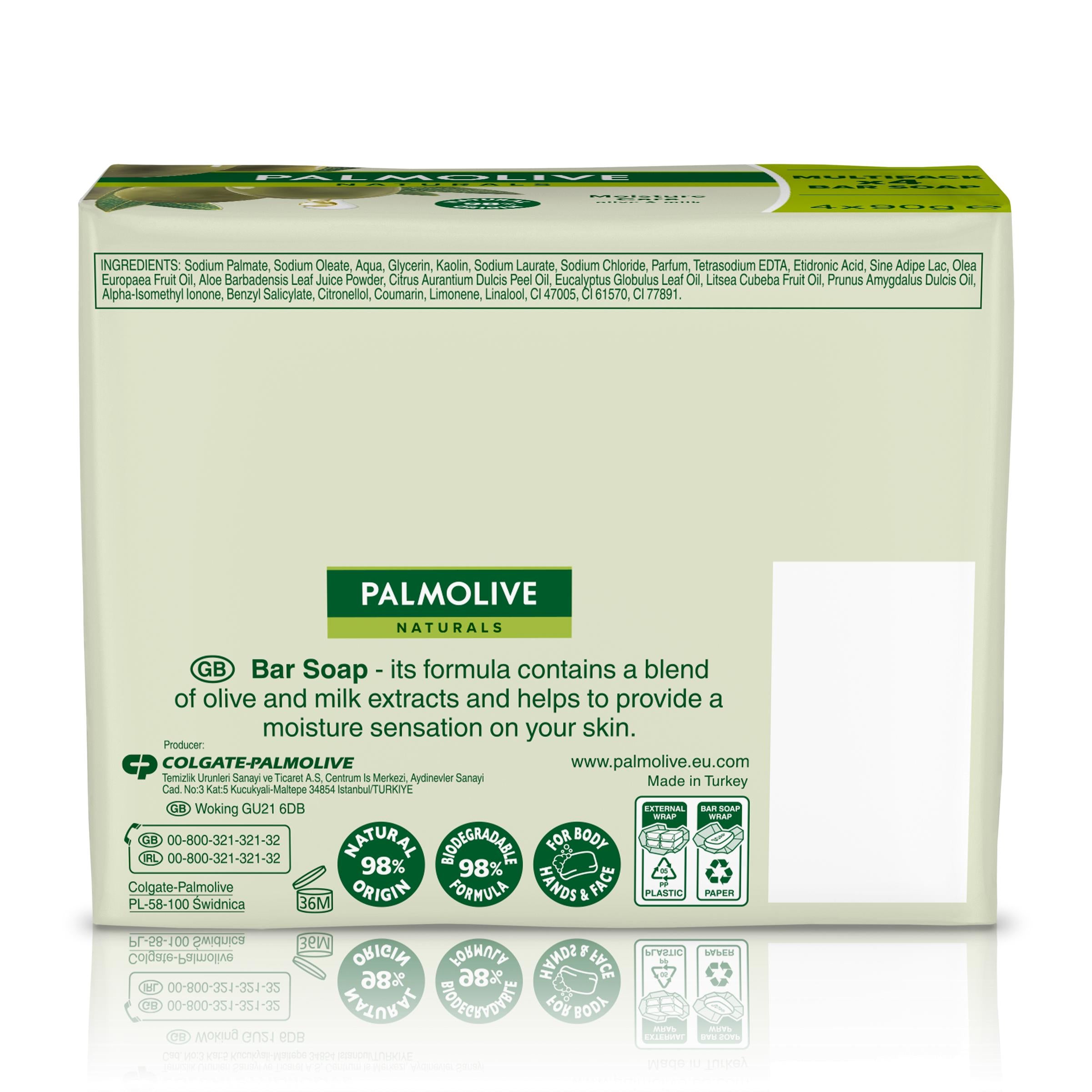 Palmolive bar soap with olive extract 6-pack, imported from the UK
