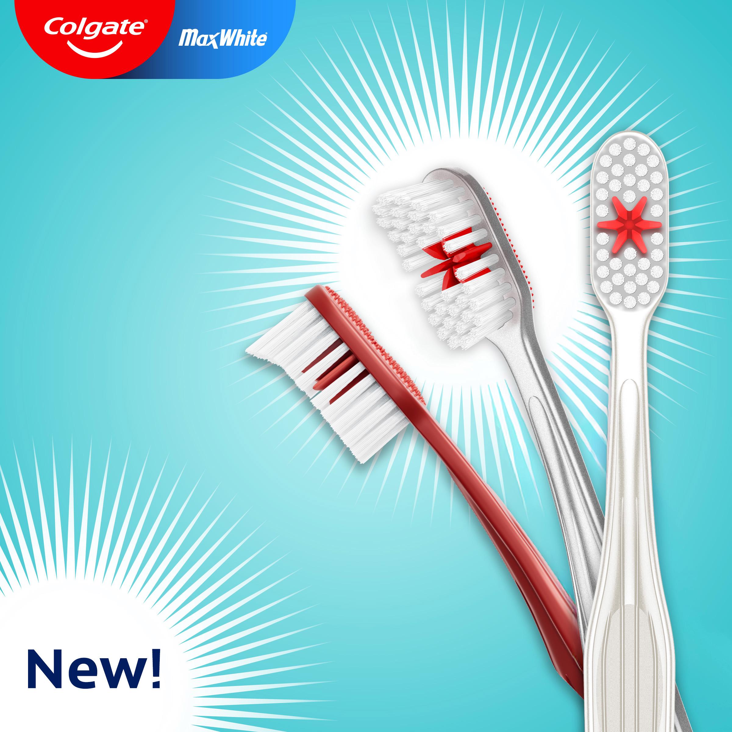 Colgate Max White Medium Toothbrush, imported from the UK