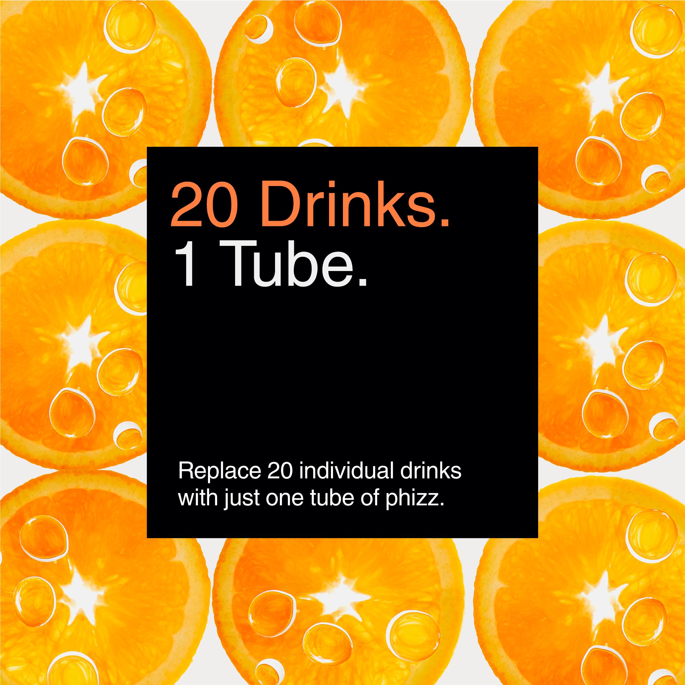 Phizz effervescent tablets orange 20 pack - British product