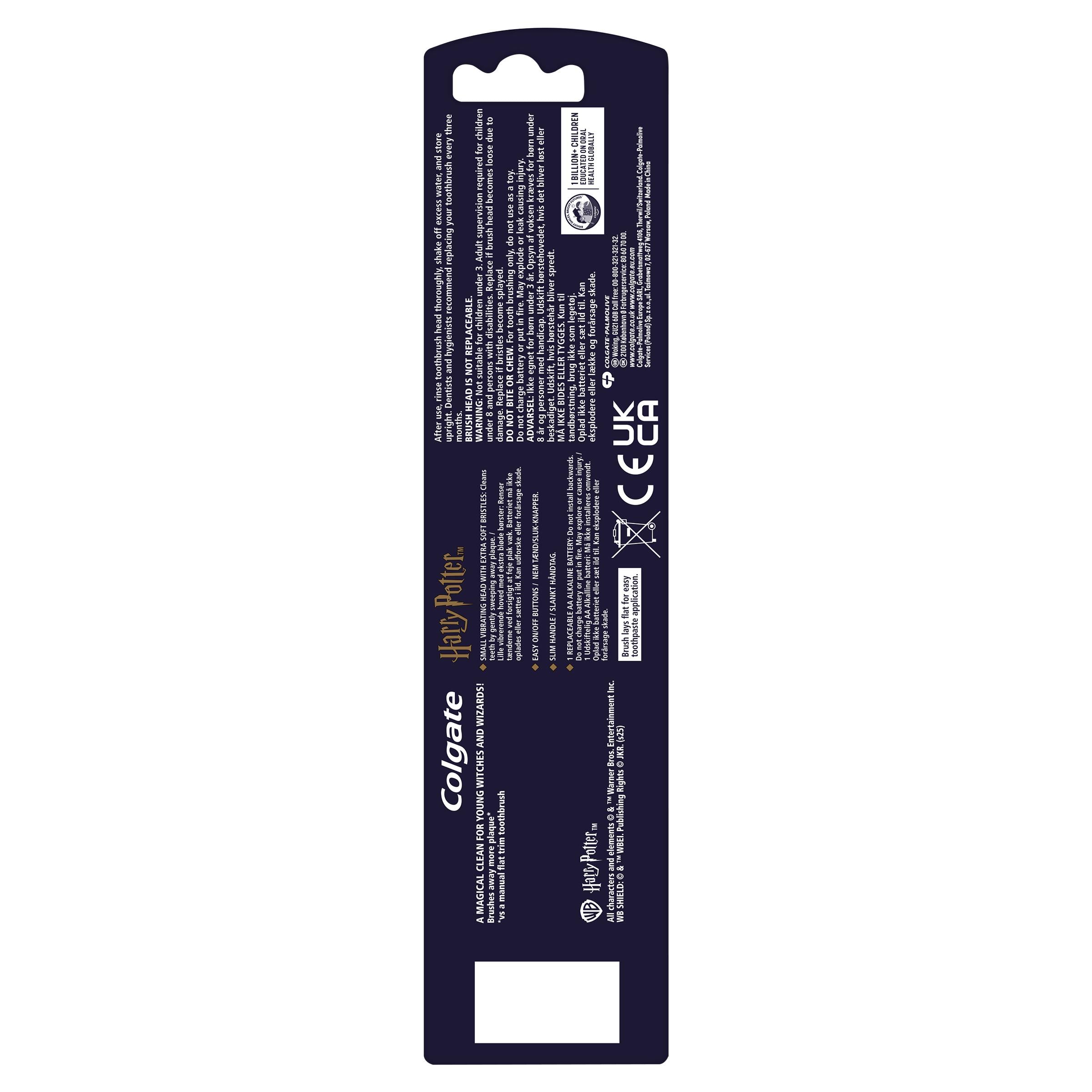 Colgate Harry Potter Sonic kids battery toothbrush - British product