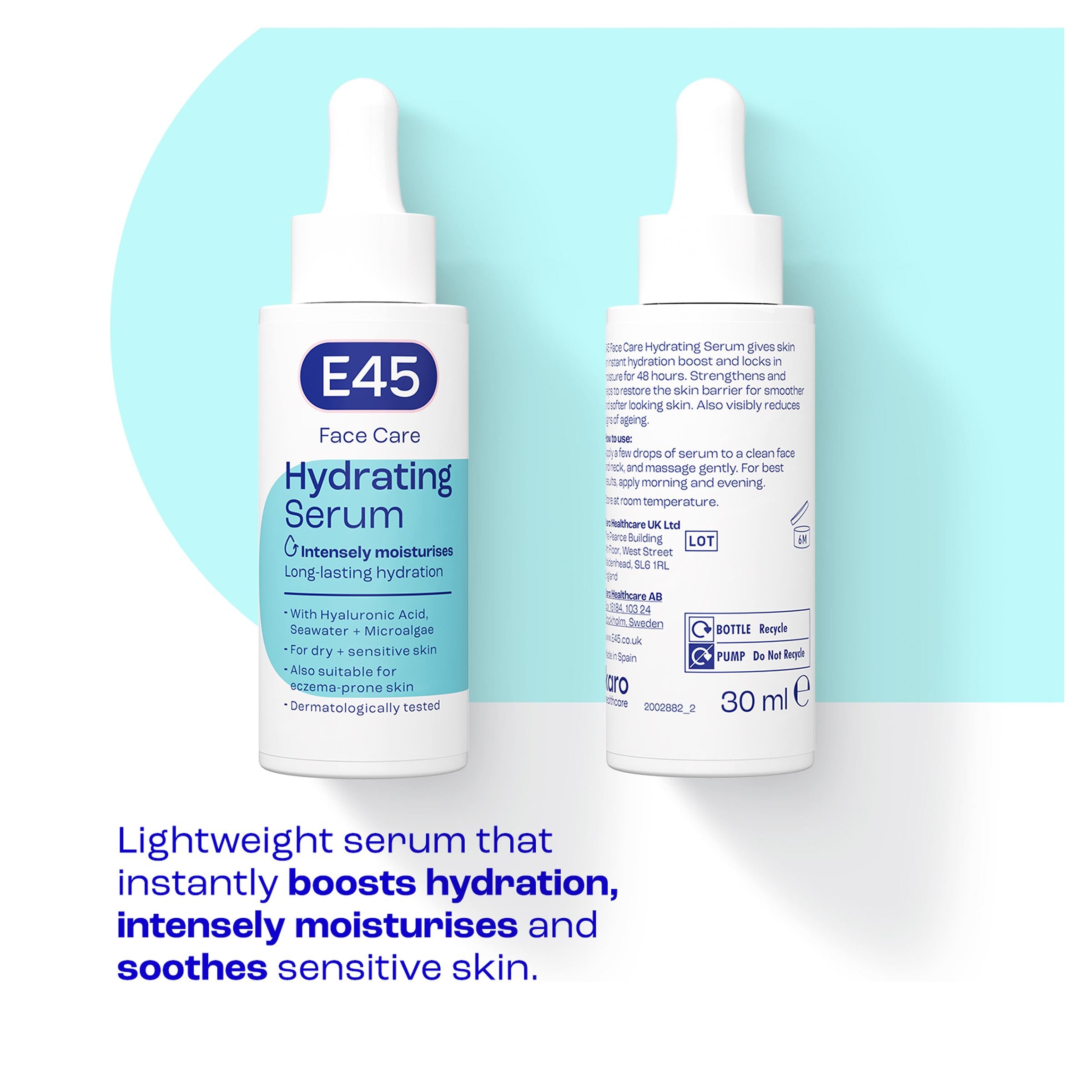 E45 Face Care Hydrating Serum 30ml - British product