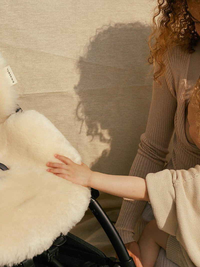 BINIBAMBA merino sheepskin newborn pram liner (British brand)