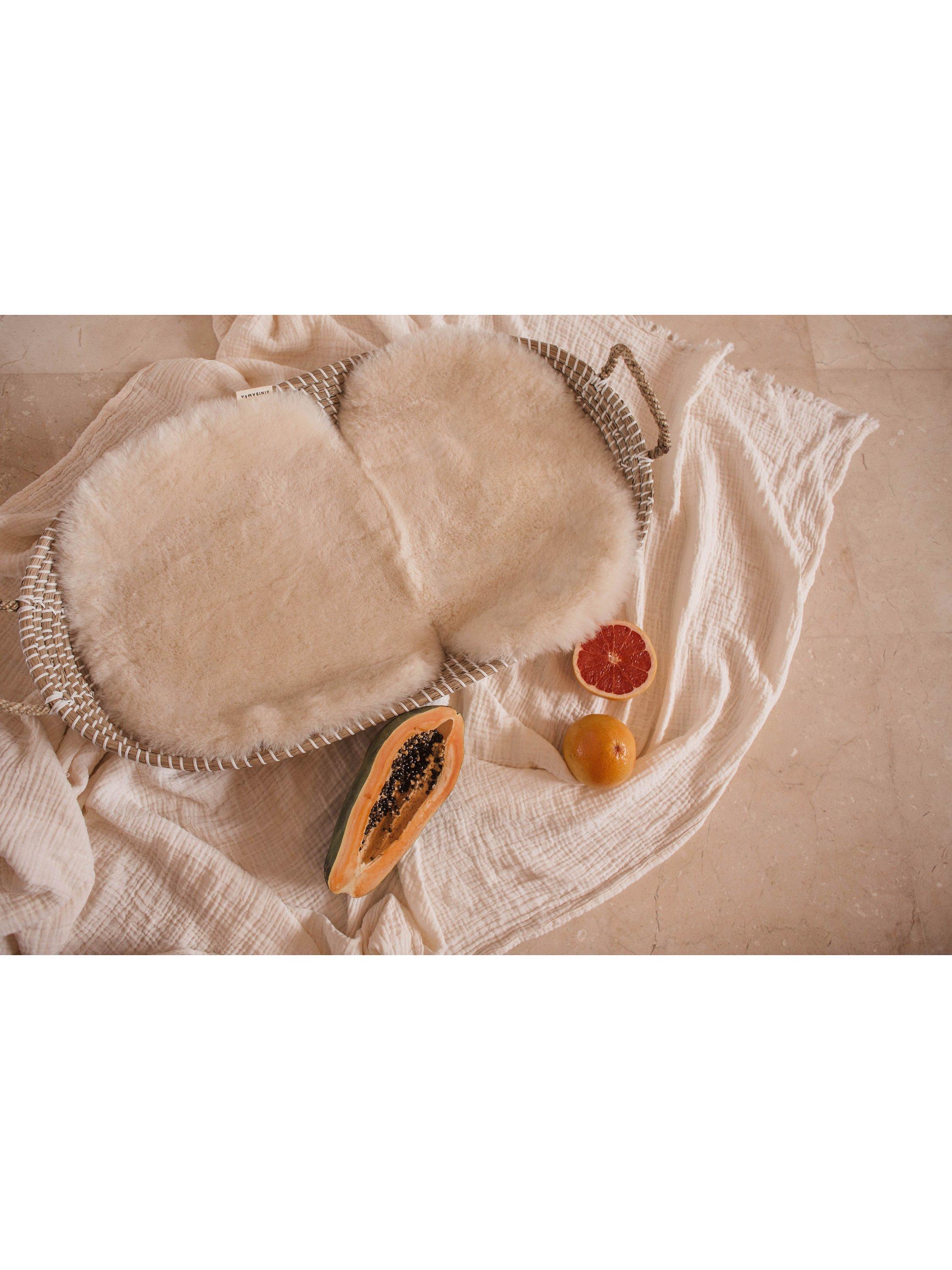 BINIBAMBA merino sheepskin newborn pram liner (British brand)