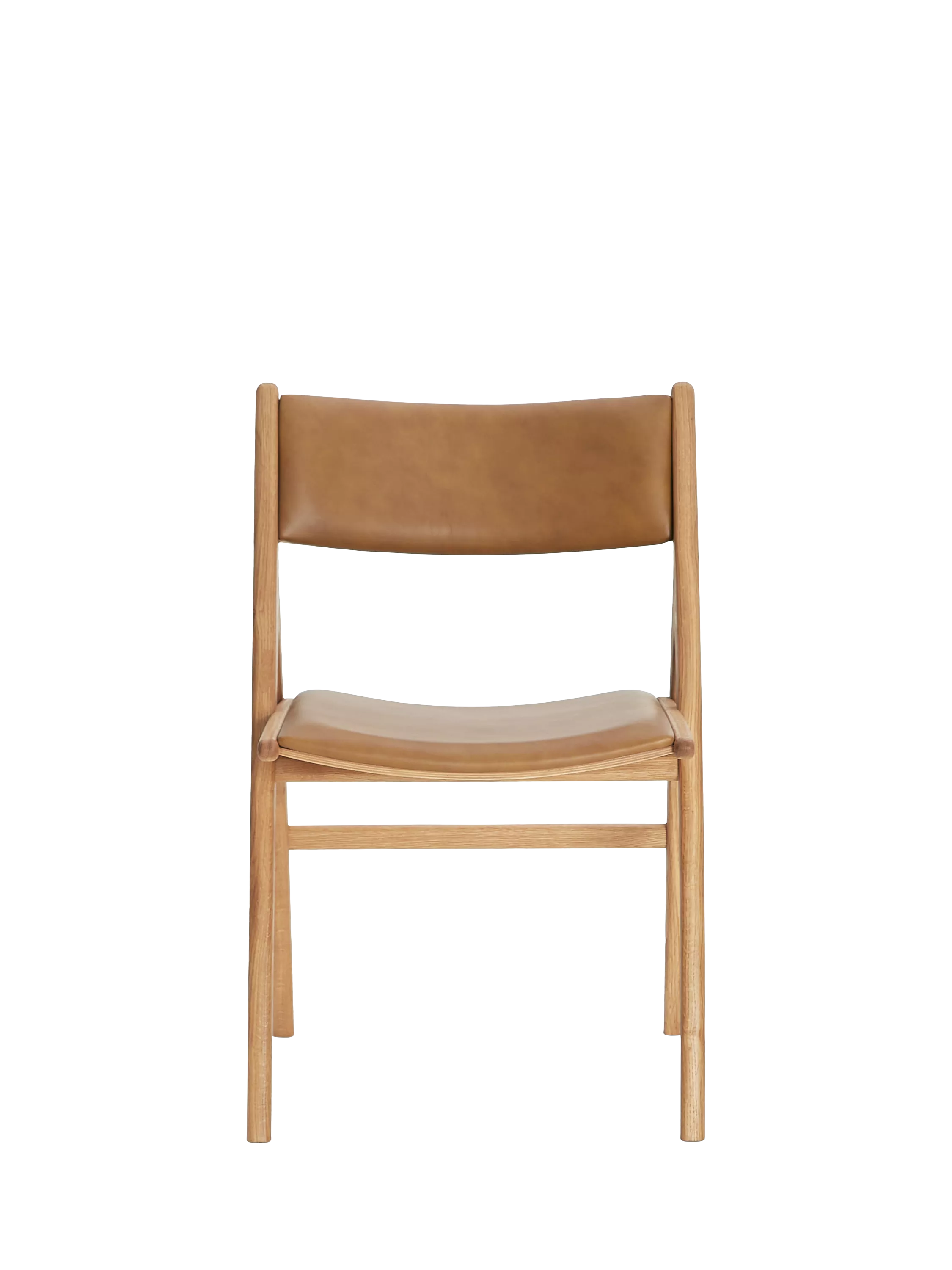 John Lewis X-Ray leather dining chair oak finish, UK version