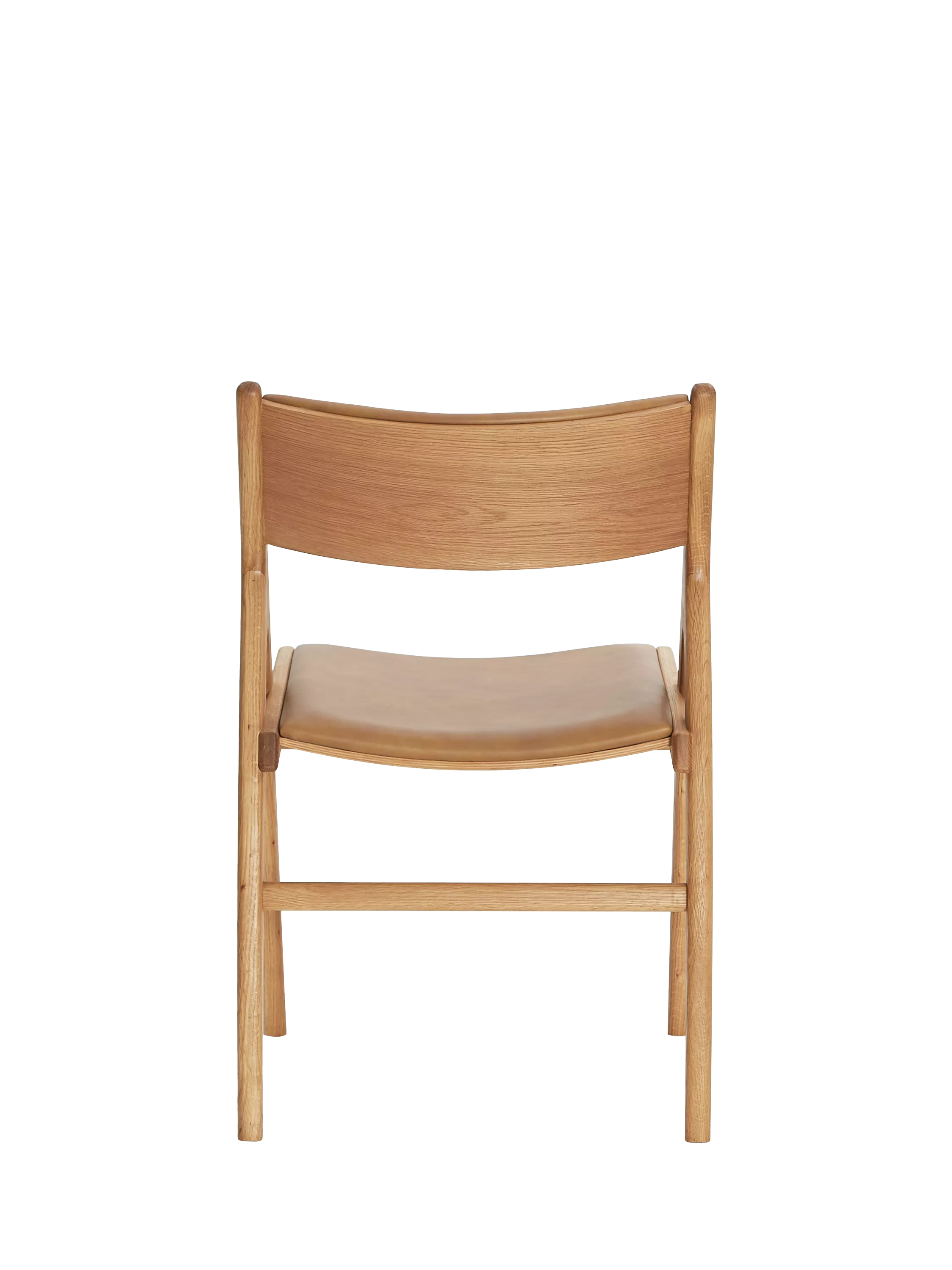 John Lewis X-Ray leather dining chair oak finish, UK version