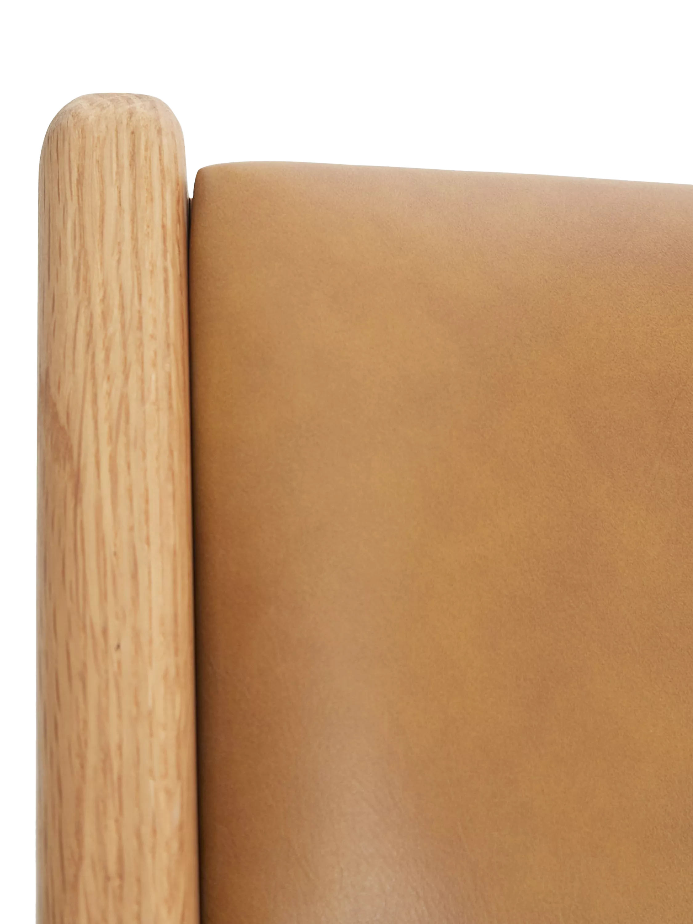 John Lewis X-Ray leather dining chair oak finish, UK version
