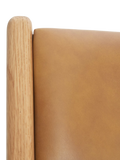 John Lewis X-Ray leather dining chair oak finish, UK version
