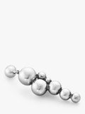 Georg Jensen silver drop earrings with abstract grape design, UK version
