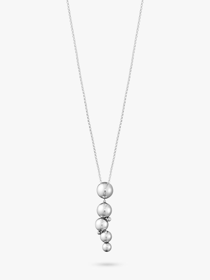 Georg Jensen abstract grape cluster sterling silver pendant with oxidised finish - British product