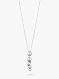 Georg Jensen abstract grape cluster sterling silver pendant with oxidised finish - British product