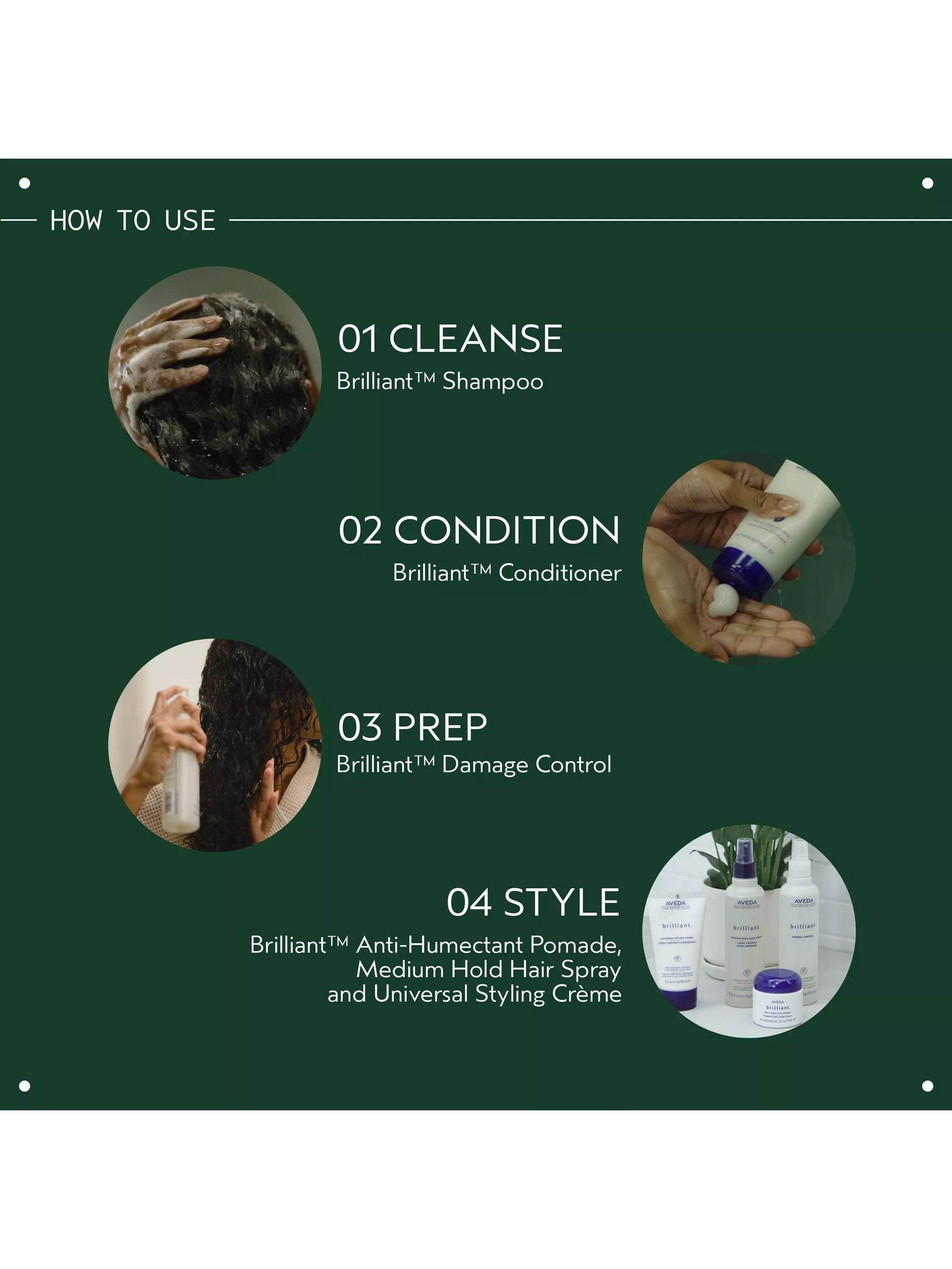 Aveda Brilliant Universal styling cream 150ml, imported from the UK