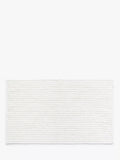 John Lewis Recycled Polyester Quick Dry Bobble Bath Mat, White