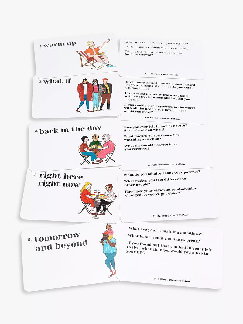 Gamely A Little More Conversation Question Cards, UK version