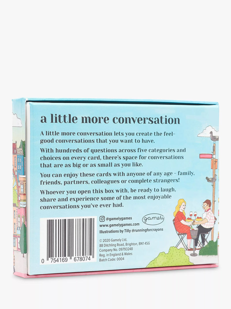 Gamely A Little More Conversation Question Cards, UK version