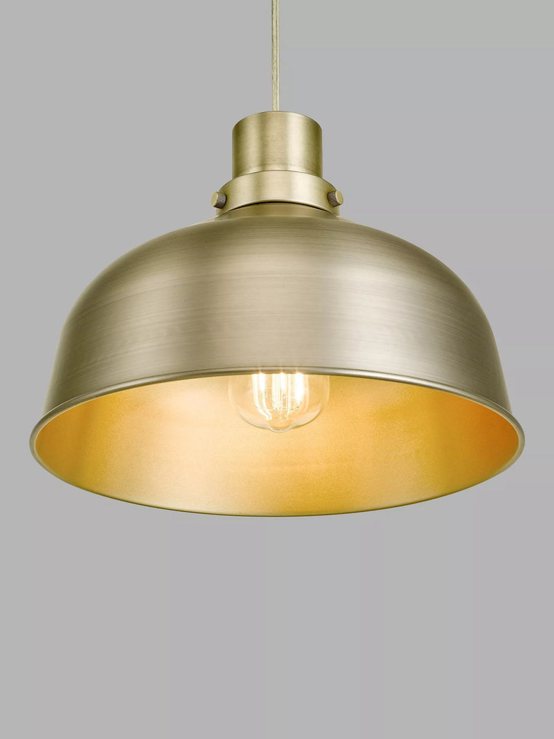 John Lewis dome ceiling shade antique finish - British product