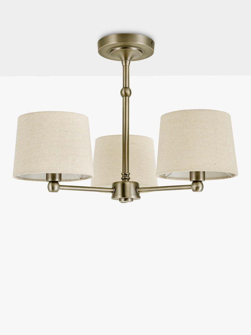 John Lewis Isabel semi flush ceiling light 35x50cm, UK version