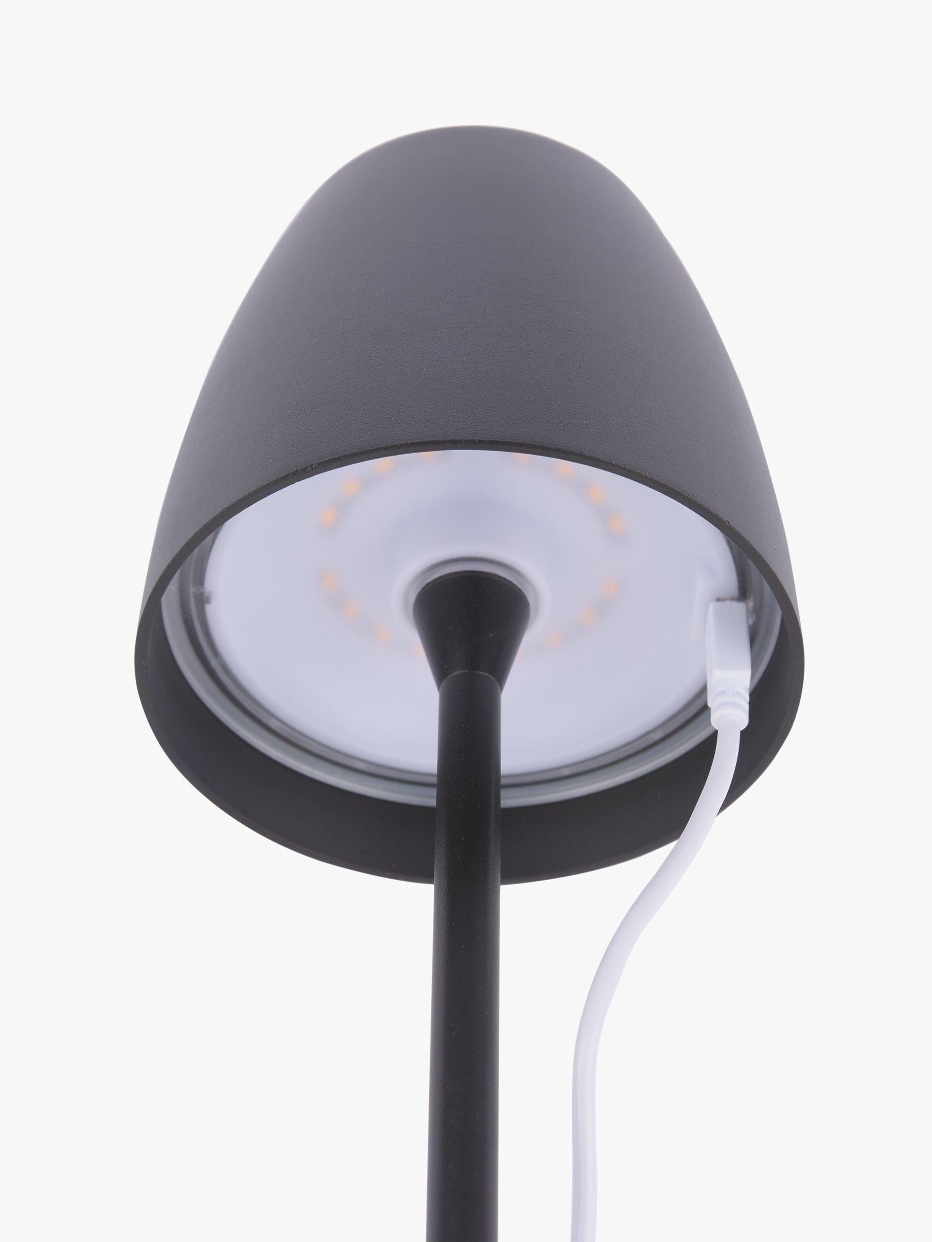 Där Munich LED rechargeable outdoor table lamp black (British brand)