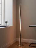John Lewis Twist LED floor lamp brushed aluminium (British brand)