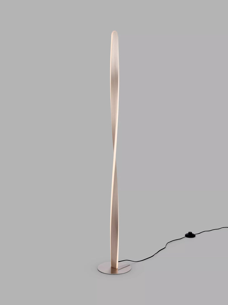 John Lewis Twist LED floor lamp brushed aluminium (British brand)