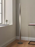 John Lewis Twist LED floor lamp brushed aluminium (British brand)
