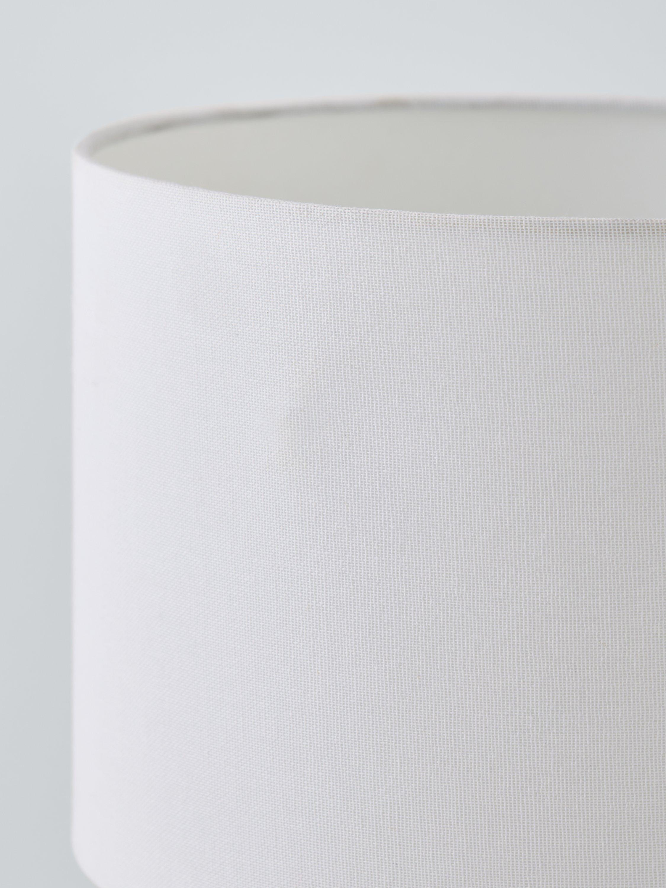 John Lewis Annie ceramic table lamp with fabric shade, imported from the UK
