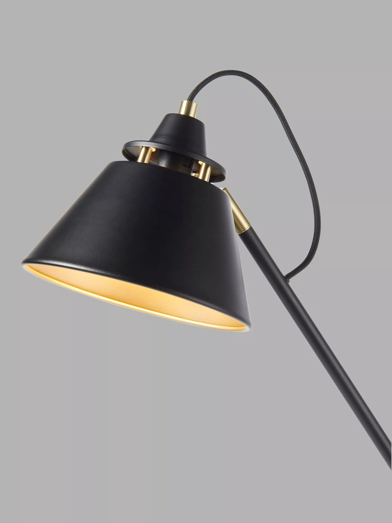John Lewis Bureau Floor Lamp Matt Black - British product