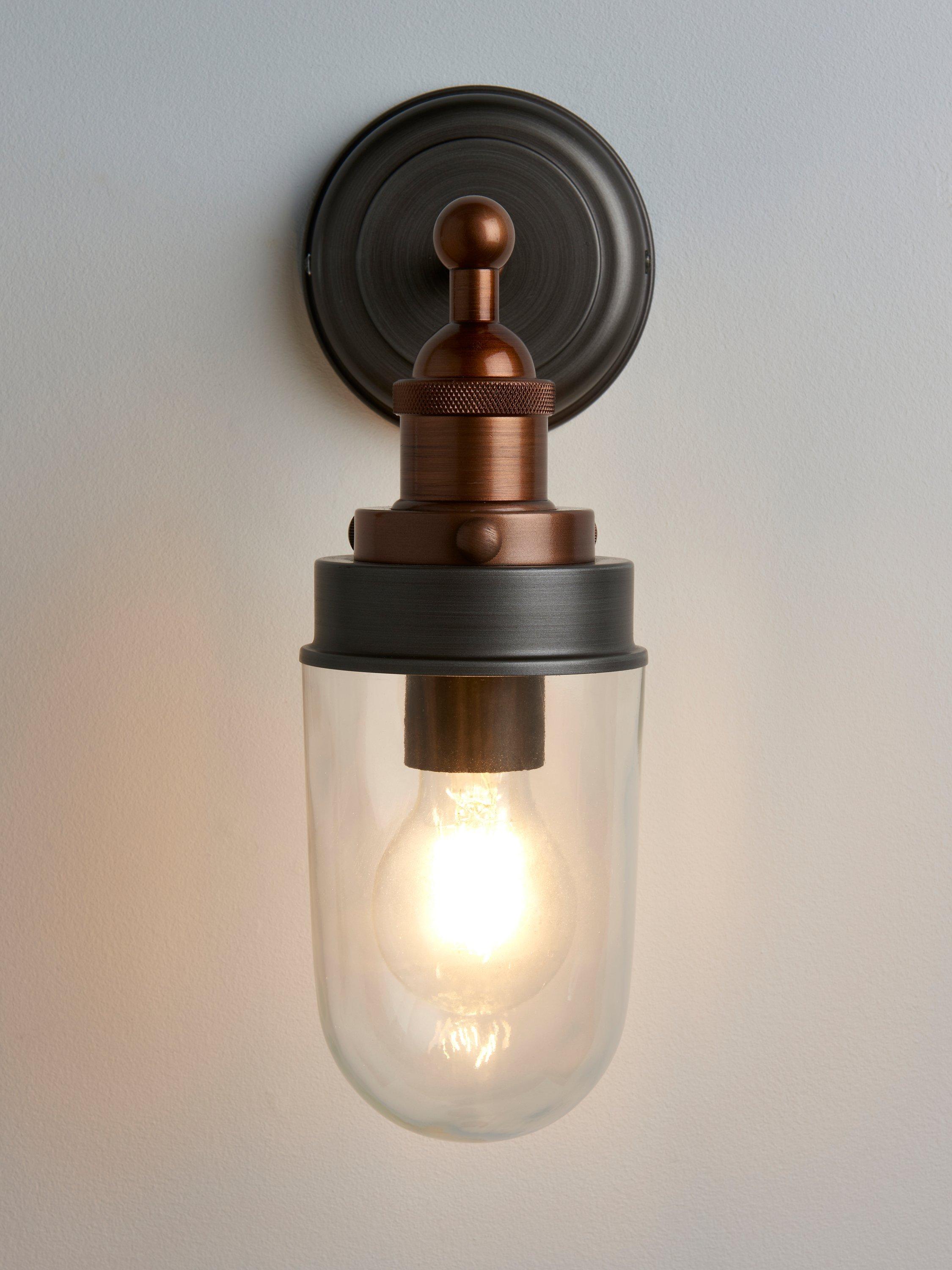 John Lewis Baldwin outdoor wall light pewter copper - British product