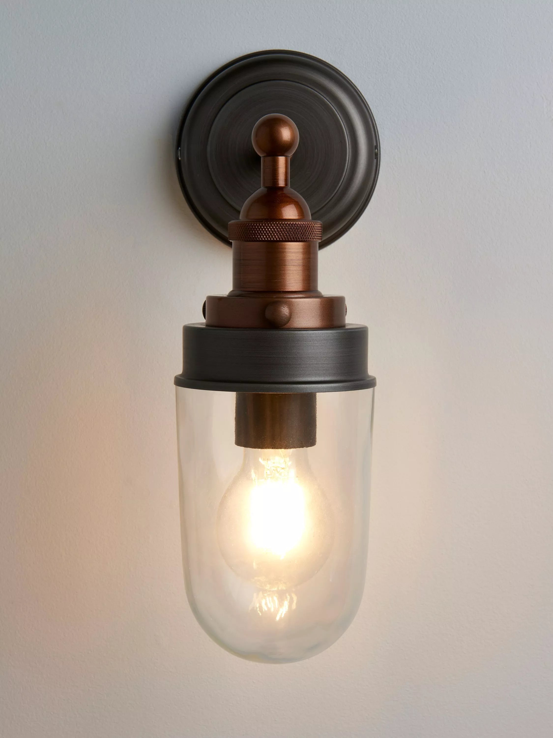 John Lewis Baldwin outdoor wall light pewter copper - British product