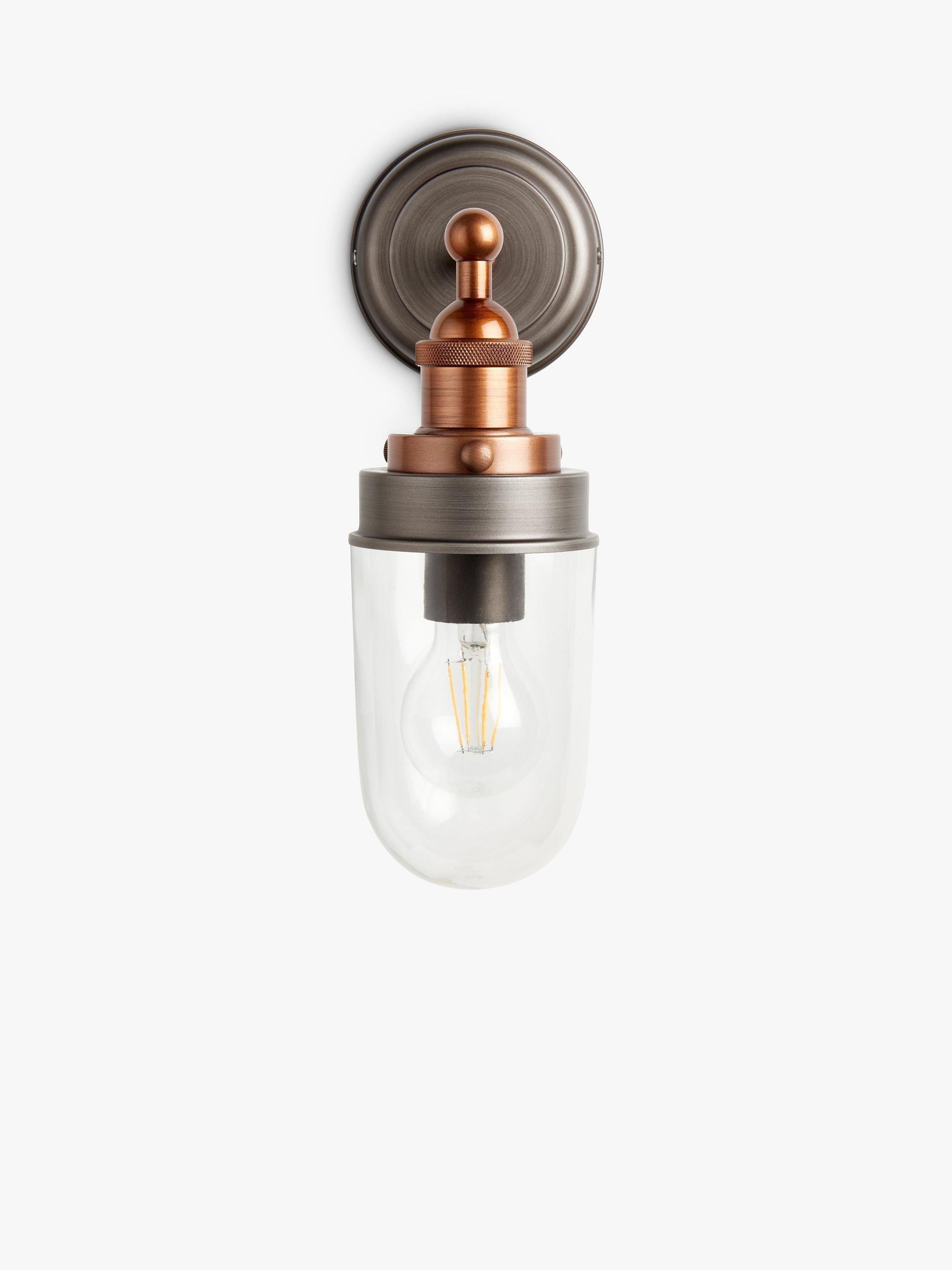 John Lewis Baldwin outdoor wall light pewter copper - British product