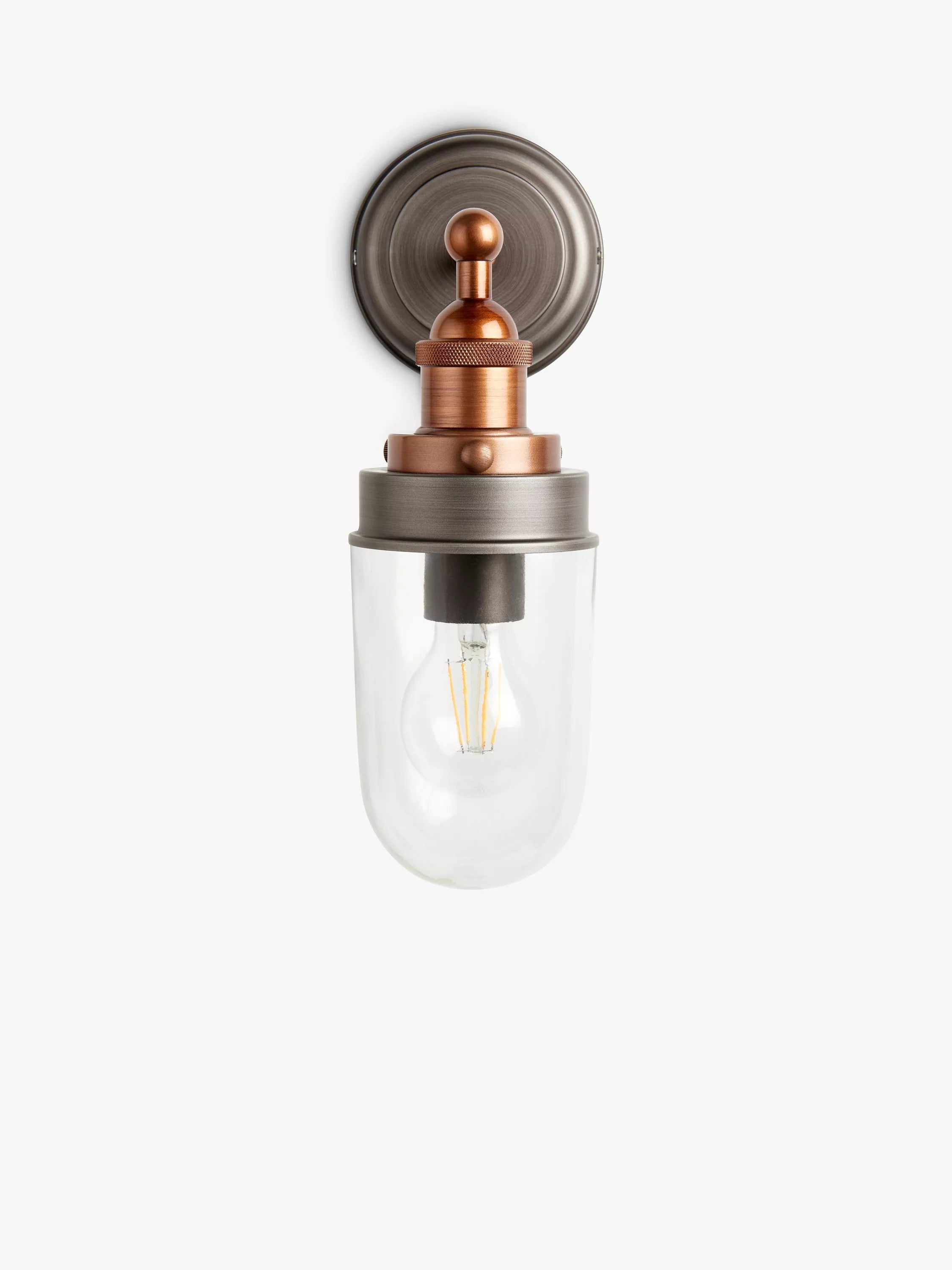 John Lewis Baldwin outdoor wall light pewter copper - British product