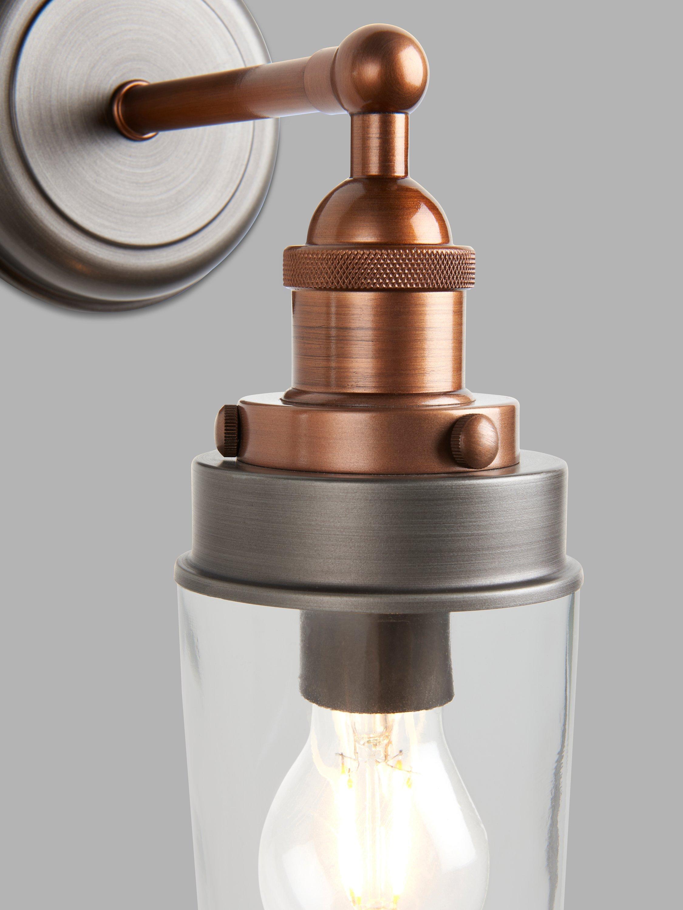 John Lewis Baldwin outdoor wall light pewter copper - British product