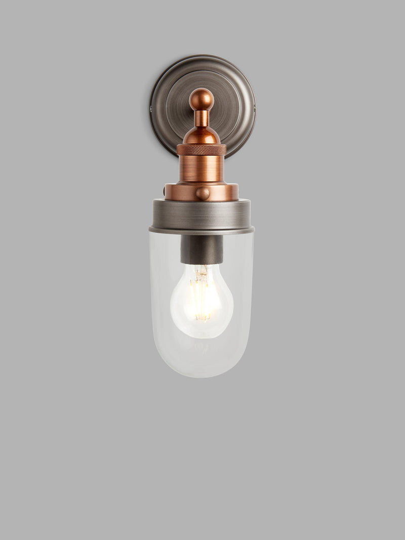 John Lewis Baldwin outdoor wall light pewter copper - British product