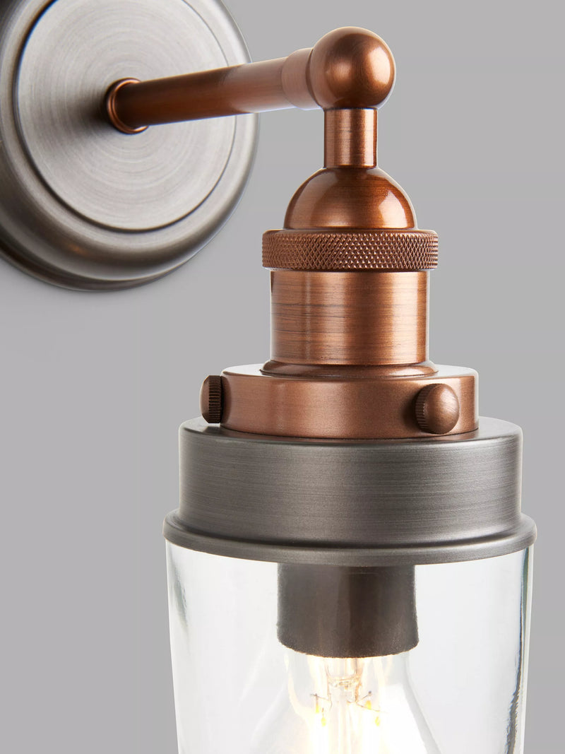 John Lewis Baldwin outdoor wall light pewter copper - British product