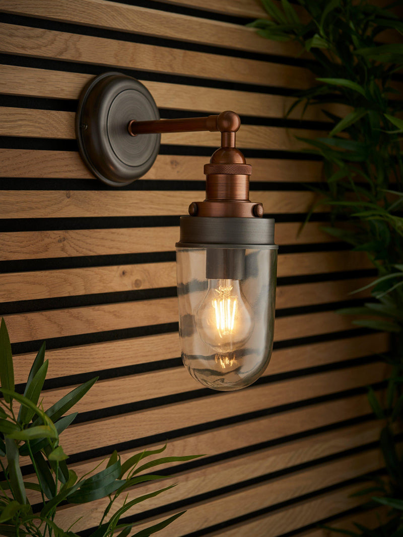 John Lewis Baldwin outdoor wall light pewter copper - British product
