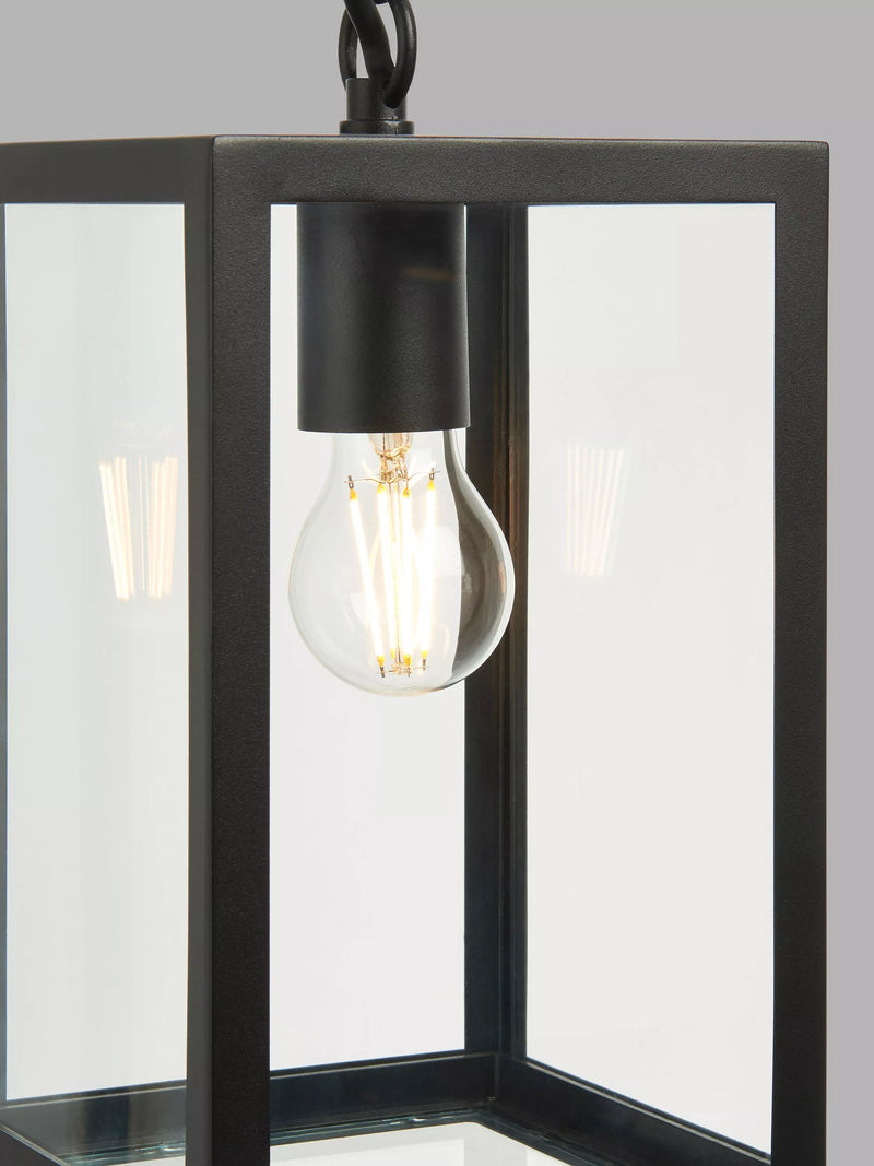 John Lewis Potter outdoor pendant light black, UK version