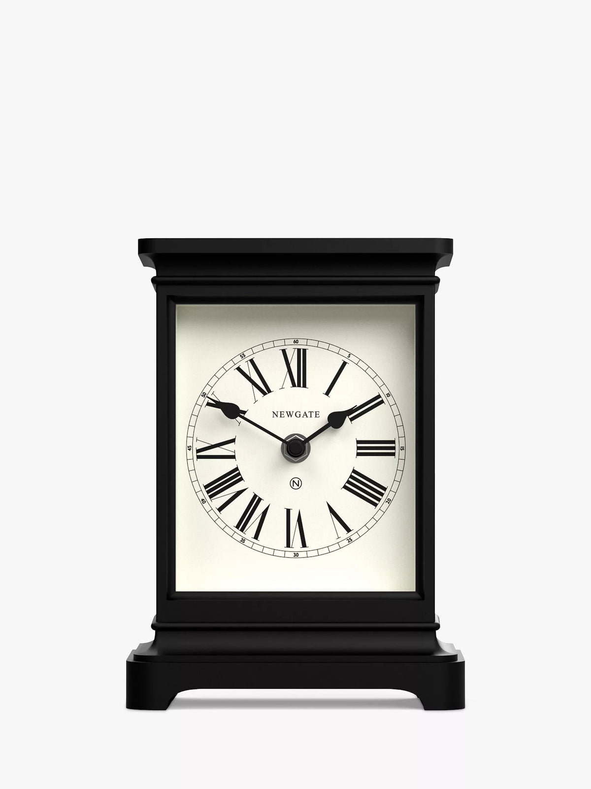 Newgate Timelord mantel clock Roman numerals, imported from the UK