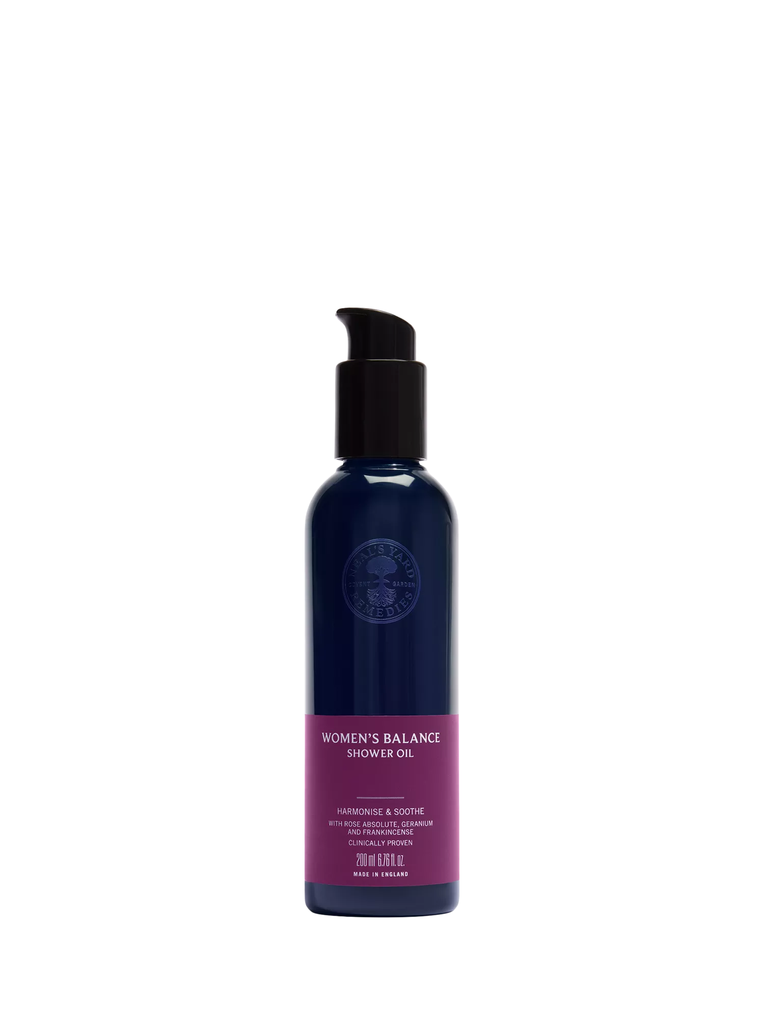 Neal's Yard Remedies Women's Balance Shower Oil 200ml, imported from the UK