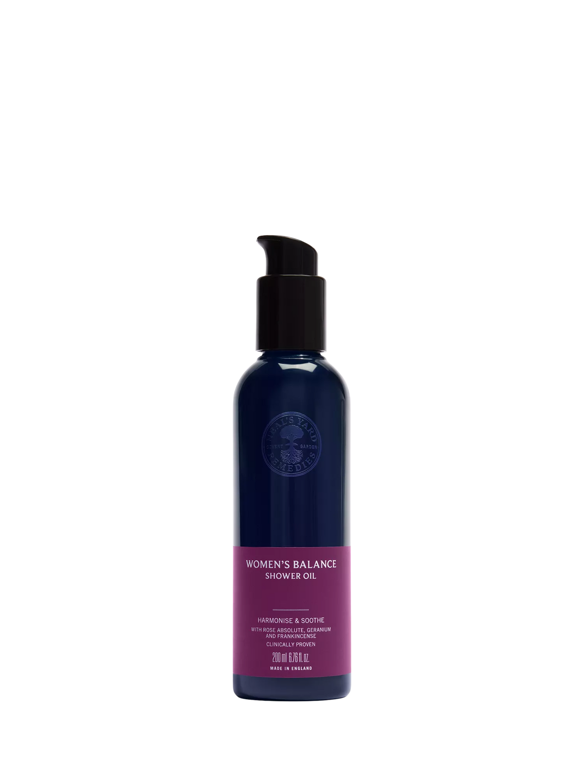 Neal's Yard Remedies Women's Balance Shower Oil 200ml, imported from the UK