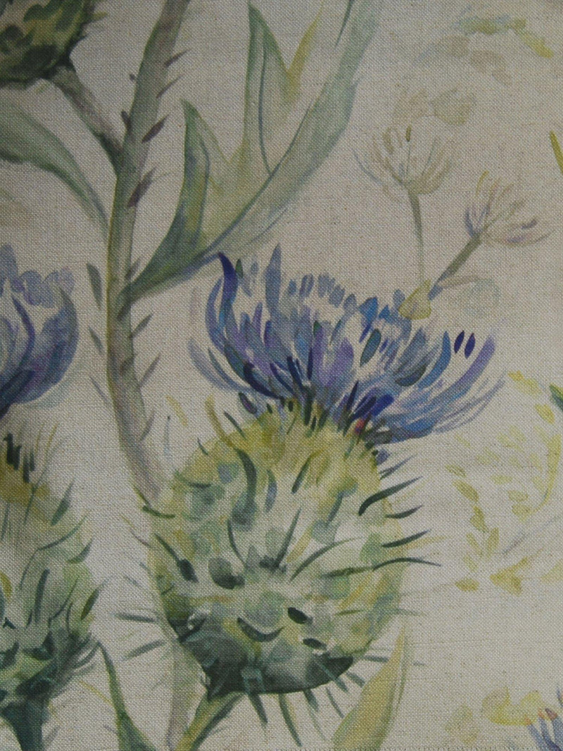 Voyage Thistle Glen furnishing fabric trailing thistles (British brand)