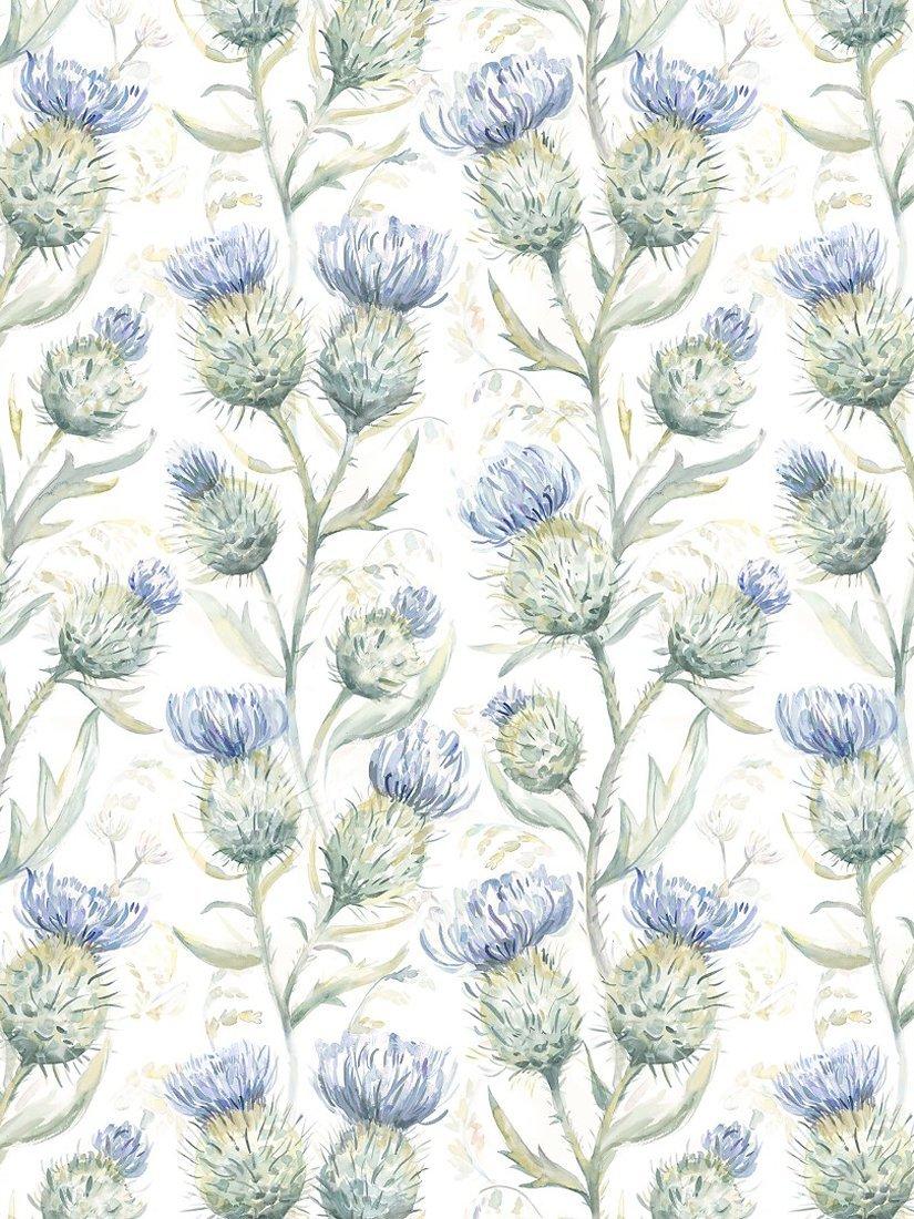 Voyage Thistle Glen furnishing fabric trailing thistles (British brand)