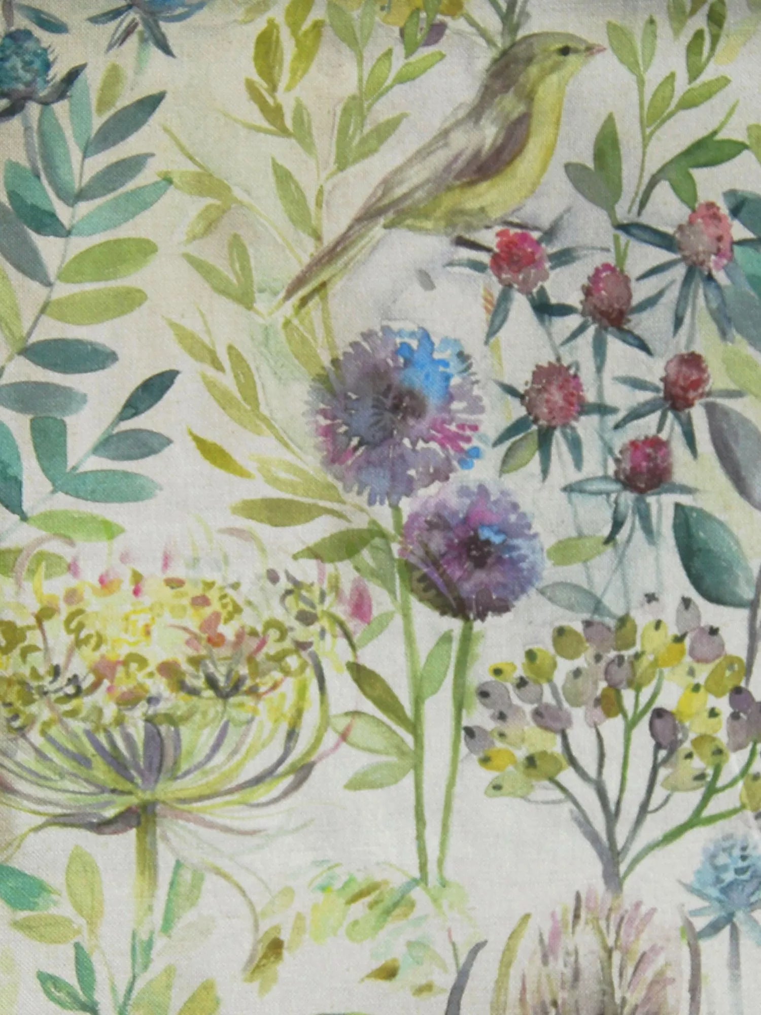 Voyage Morning Chorus Furnishing Fabric, Cream, 140cm x 100cm