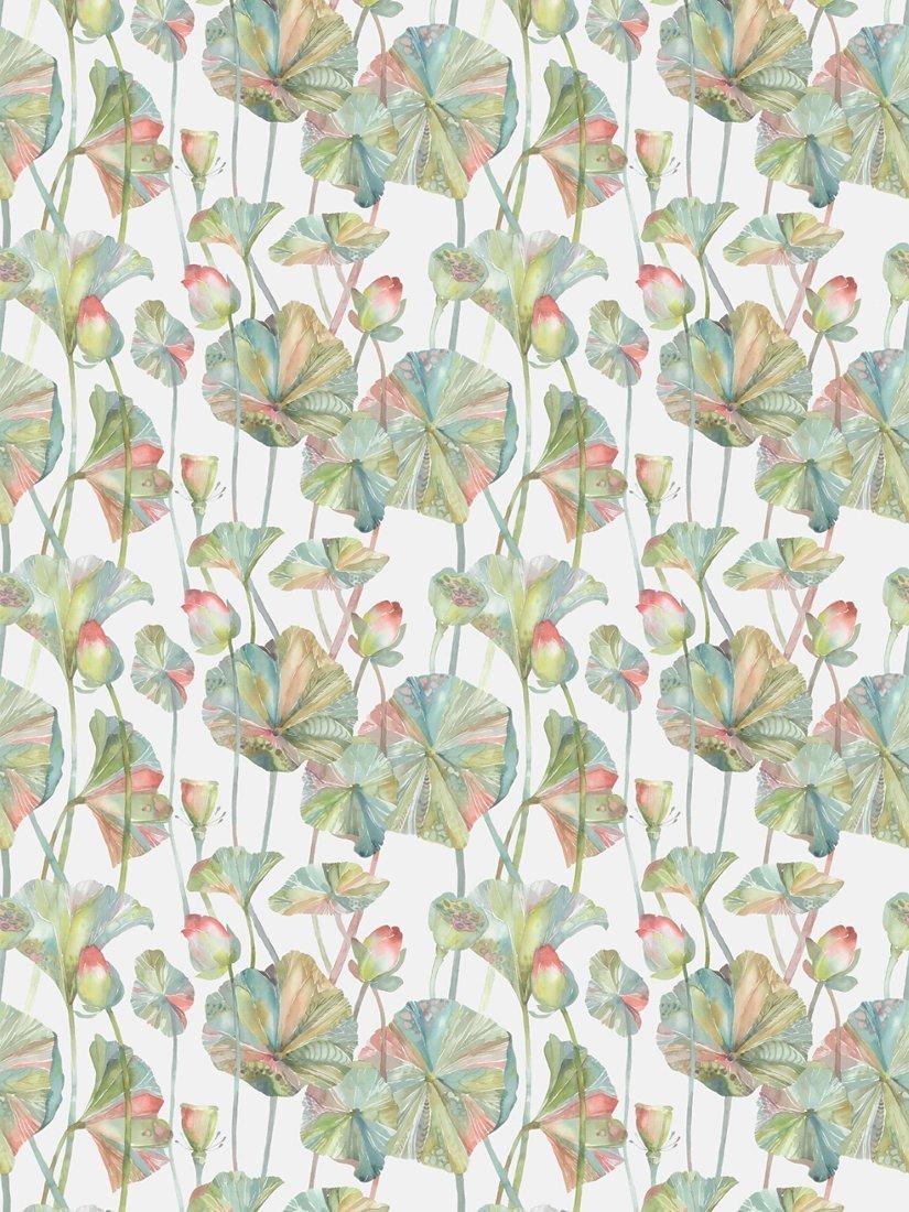Voyage Cheriton furnishing fabric lotus leaf design - British brand