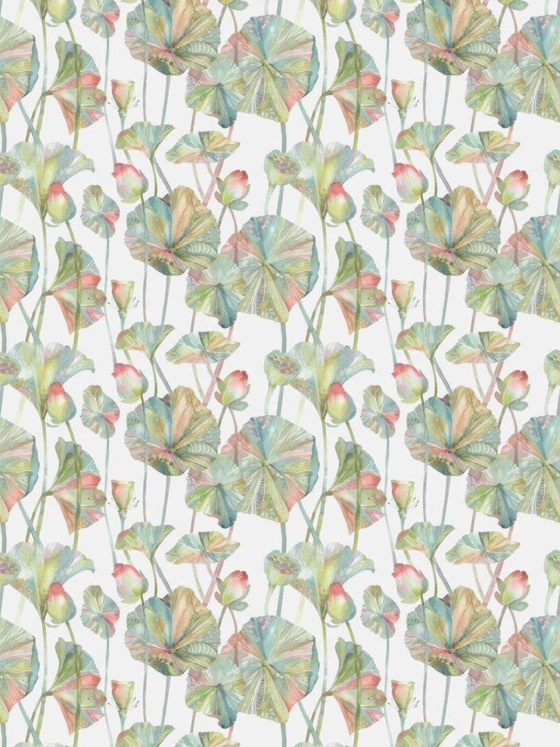Voyage Cheriton furnishing fabric lotus leaf design - British brand
