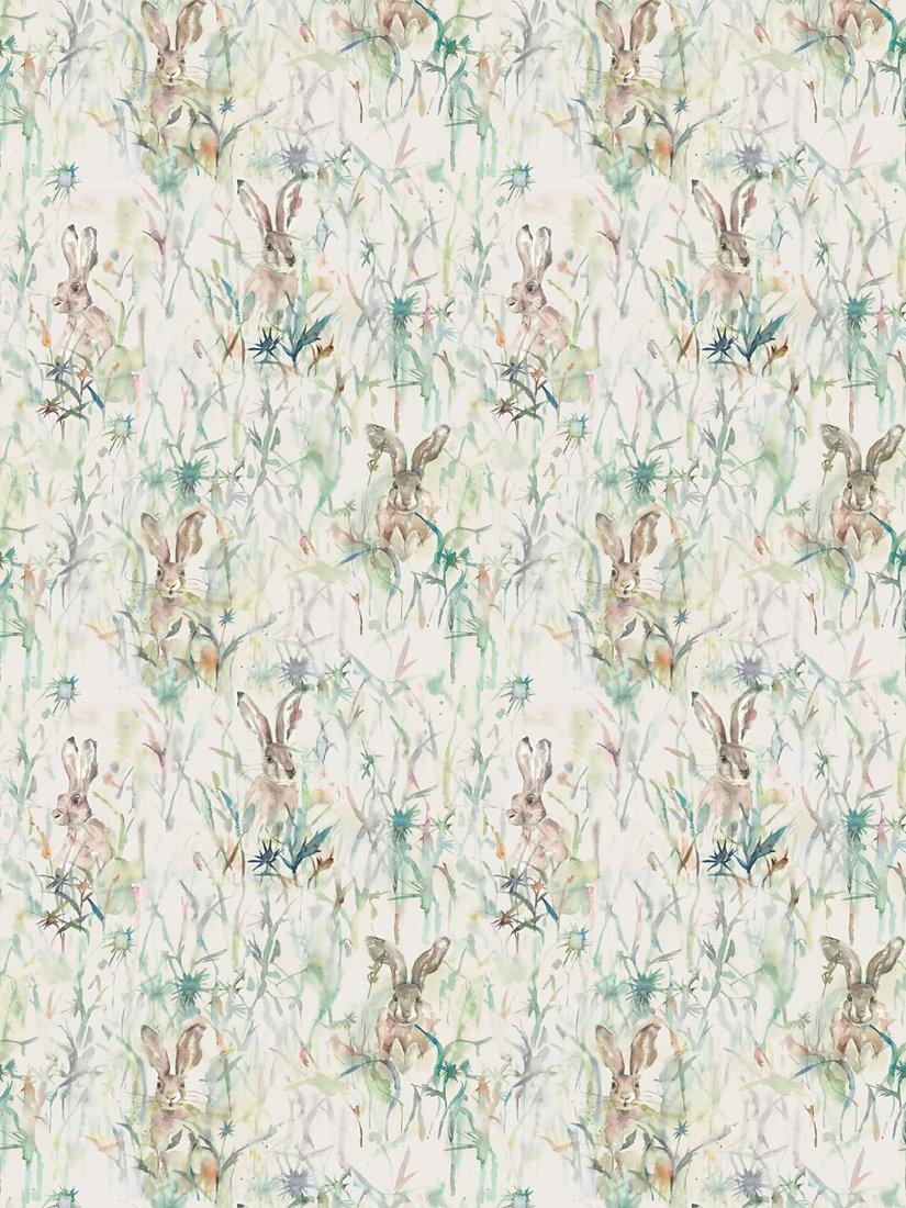 Voyage Jack Rabbit furnishing fabric rabbit pattern - British product